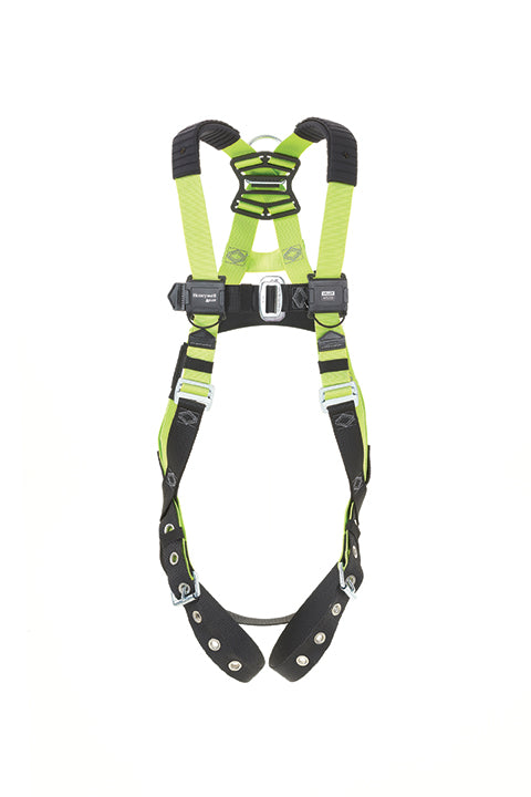 MILLER by PIP H5ISP311021 H500 Industry Standard Full-Body Harness, Back/Side D-Rings, Sm/Med, Mating Chest/Tongue Leg Buckles, Shoulder Pads, IS2P