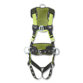 MILLER by PIP H5CC222023 H500 Construction Comfort Full Body Harness, Back/Side D-Rings, XXL, QC Chest/Leg Buckles