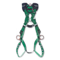 MSA 10206075 V-FORM Vest style Full Body Safety Harness, X-Large, Green, 6 D-Rings, Quick-Connect Chest