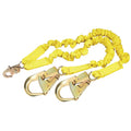 DBI-SALA 1244409 ShockWave2 Shock Absorbing Lanyard, Double Locking Snap, Rebar Hooks, 2 Legs