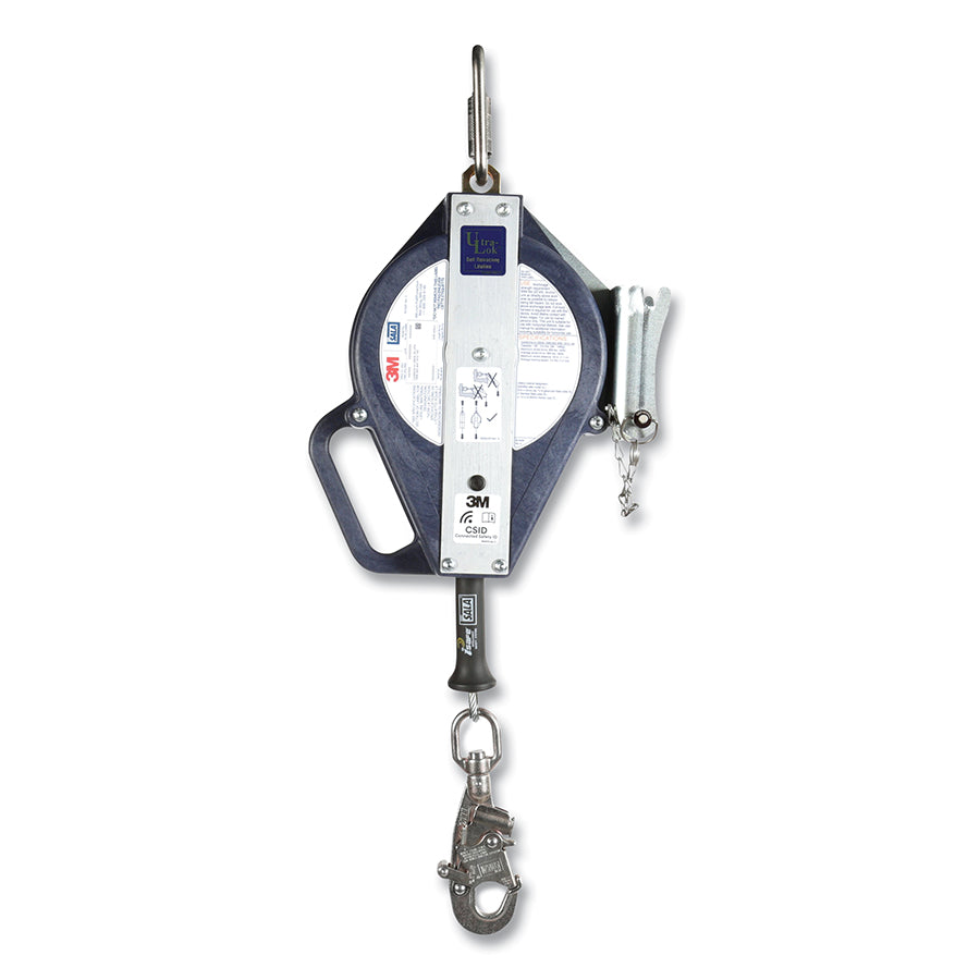 DBI-SALA 3503887 Ultra-Lok Self Retracting Cable Lifeline, Stainless Steel, 50 ft L, 310 lb, Swivel Snap Hook