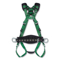 MSA 10197366 V-FORM Full-Body Harness, Back/Hips D-Rings, Super X-Large, RaceFORM Chest/Tongue Leg Buckles, Shoulder Padding