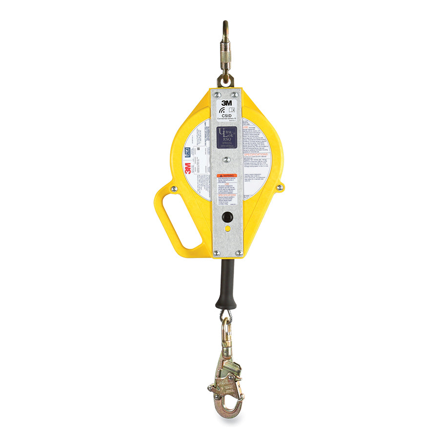 DBI-SALA 3503888 Ultra-Lok Self Retracting Cable Lifeline, Stainless Steel, 50 ft L, 310 lb, Swivel Snap Hook, Yellow
