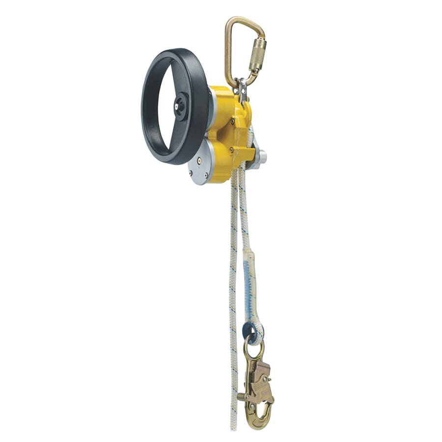 DBI-SALA 3327100 Rollgliss R550 Rescue and Descent Devices, 100 ft, w/ Rescue Wheel; Anchor Sling