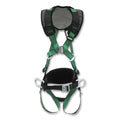 MSA 10206163 V-FORM+ Full-Body Harness, Construction, Back D-Ring, Super XL, QC Chest/Tongue-Buckle Leg Straps, Shoulder/Waist Padding