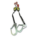 MILLER by PIP MTL-OHW2-28/11FT Turbolite+ Twin Fall Limiter, Vectran, 11 ft L, Carabiner with G2 Connector, Locking Rebar Hook, 420 lb, 2 Legs