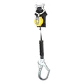 MILLER by PIP MFLAF2-12/6FT TurboLite Arc Flash Standard Series Personal Fall Limiter, 6 ft, Web, Alum Rebar Hook, Twin Leg, 420 lb