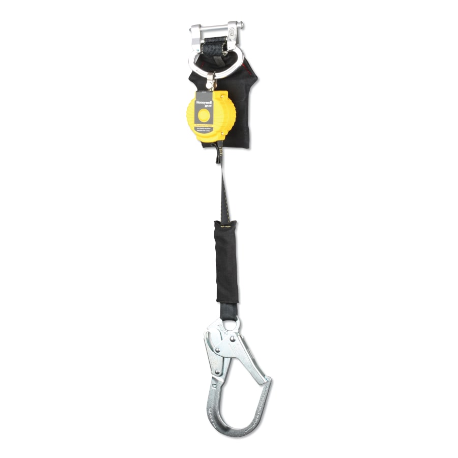 MILLER by PIP MFLAF2-12/6FT TurboLite Arc Flash Standard Series Personal Fall Limiter, 6 ft, Web, Alum Rebar Hook, Twin Leg, 420 lb
