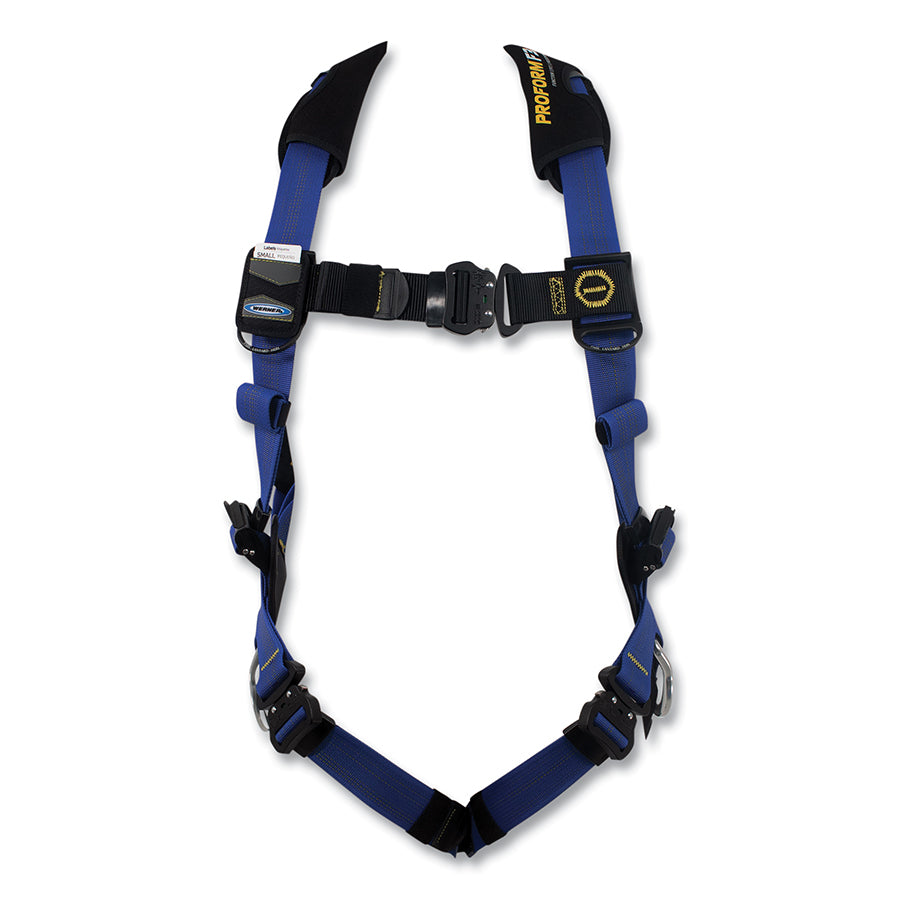 WERNER H033104 ProForm F3 Full Body Harness, Back/Hip D-Rings, X-Large, Quick Connect