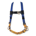 WERNER H332002 LiteFit Full Body Harness, Back/Hip D-Rings, Medium/Large, Slotted Pass-Thru/Tongue Buckle