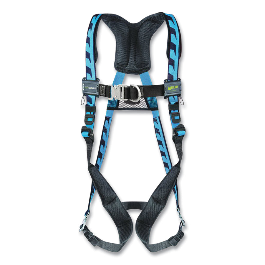 MILLER by PIP ACF-QCDXSB AirCore Full-Body Harness, Back, Front, Side D-Rings, XS, Blue