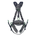 MSA 10195206 V-FIT Derrick Harness, Chest and Hip D Rings, Extra Large, Tongue Buckle Leg Straps
