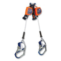 DBI-SALA 3500283 Nano-Lok Edge Self-Retracting Lifeline, 7 ft, Comfort Grip Hook, 420 lb, 2 Legs, Galvanized Cable