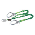 MILLER by PIP 231M-Z7/6FTGN Manyard® II Shock-Absorbing Lanyard, Two Locking Rebar Hooks, 1 Leg