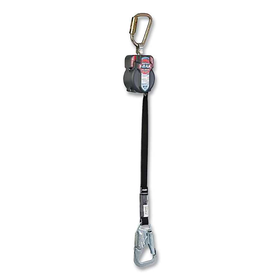 MILLER by PIP MFLET-1/7.5FT TurboLite T-BAK MAX Smooth Edge Personal Fall Limiter, 7.5 ft, Vectran Web, Steel Tie-Back Snap Hook, 420 lb, Single Leg