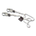 MILLER by PIP 201RLS-8-Z7/4FTWH Rope Lanyard, with Locking Snap Hook, 1/2 in dia, Nylon, 4 ft L, White