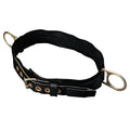 MILLER by PIP 2NA/LBK Body Belt, Nylon, 3 in Back Pad, Double Hip D-Rings, 42 in to 48 in Waist
