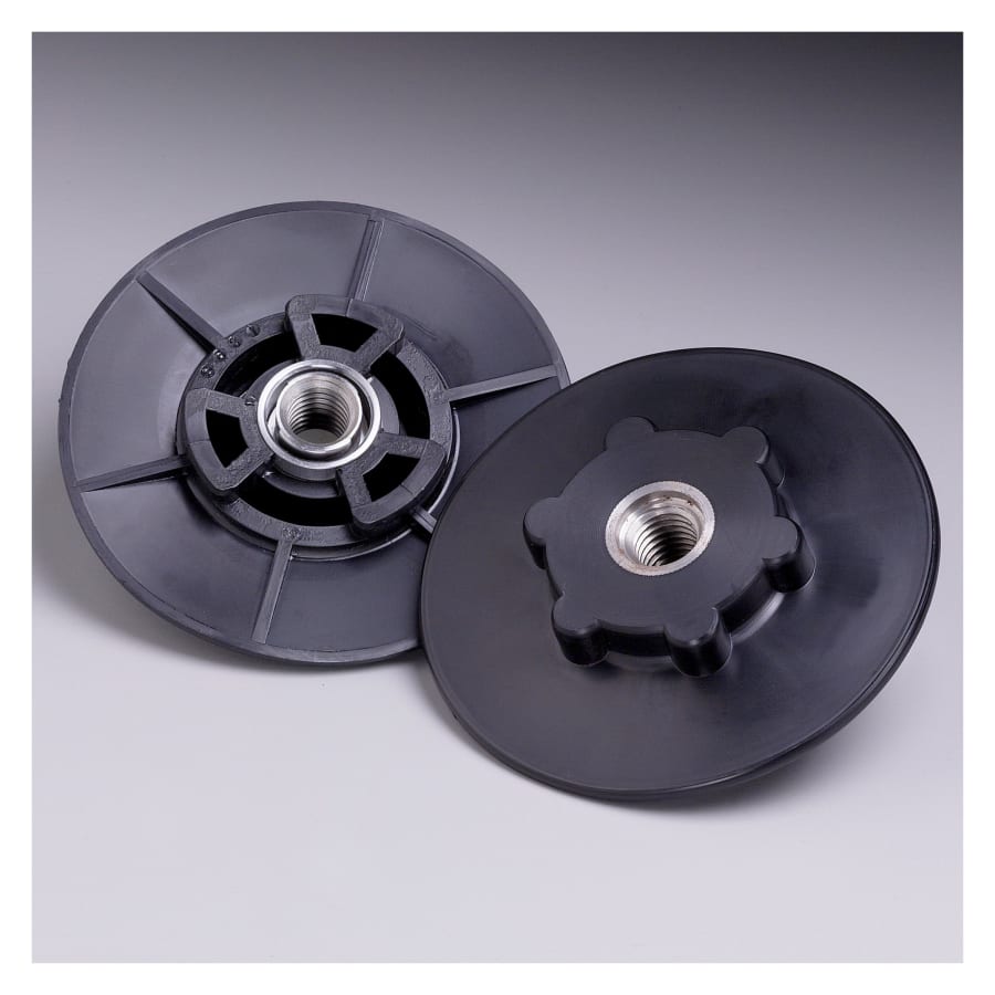 3M 051144-11823 Disc Pad Hubs, 4 1/2 in Dia, Hard, Black