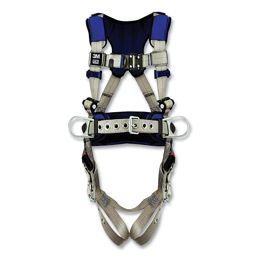 DBI-SALA 1401112 ExoFit X100 Comfort Construction Positioning Safety Harness, Back/Hip D-Rings, Large, Quick-Connect/Tongue Buckle
