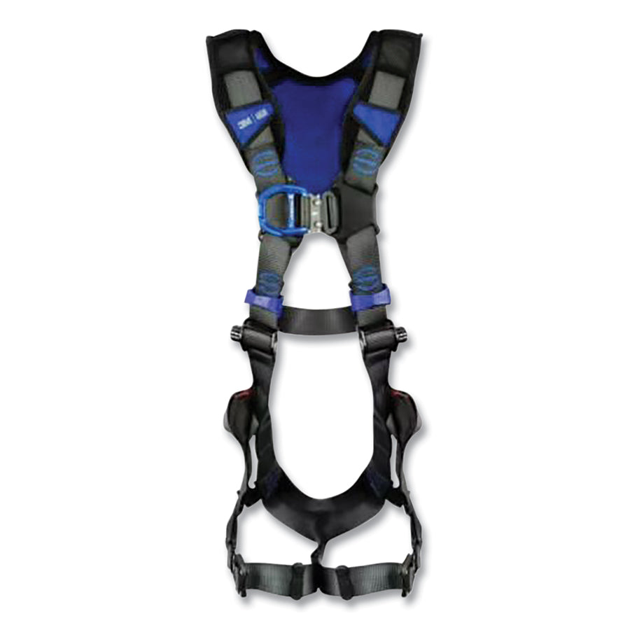 DBI-SALA 1403202 ExoFit X300 X-Style Climbing Vest Safety Harness, Back/Front D-Rings, Medium/Large, Auto-Locking QC/Revolver