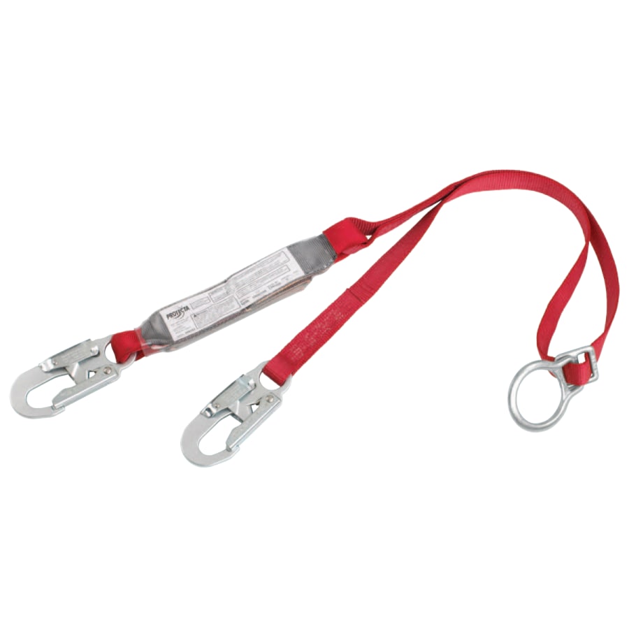 DBI-SALA 1340200 PRO Shock Absorbing Lanyard, 6 ft, Tie-Back, Self-Locking Connection, 1 Leg