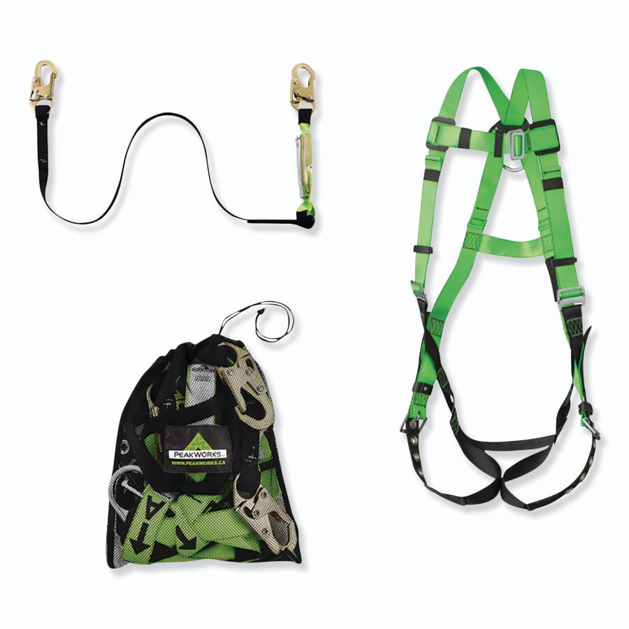 PEAKWORKS V8252306 Contractor Kit, 6 ft, 2 Legs, Snap Hook, 310 lb Capacity