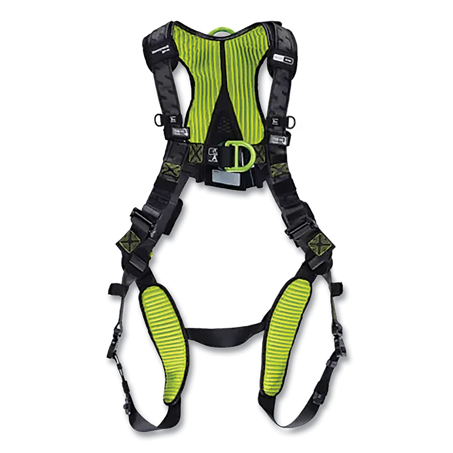 MILLER by PIP H7IC3A3 H700 Full Body Harness, Back/Front/Side D-Rings, 2X-Large, QC Chest/Leg Buckles, IC3