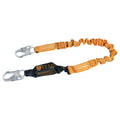 MILLER by PIP T6111-Z7/6FTAF Titan Pack-Type Shock Absorbing Lanyard, Locking Snap Hooks, 1 Leg, Orange