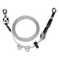 MSA 10219289 Temporary Horizontal Lifeline System, Cable, 60 ft L, 2 Man