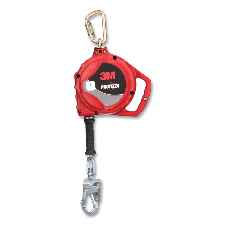 PROTECTA 3590036 Personal Self Retracting Lifeline, 33 ft L, 420 lb, Swivel Snap Hook, Single-Leg