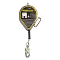 MILLER by PIP MML-OSS1-01/50FT MightyLite+ Self-Retracting Lifeline, 50 ft, Stainless Steel Cable, Swivel Snap Hook