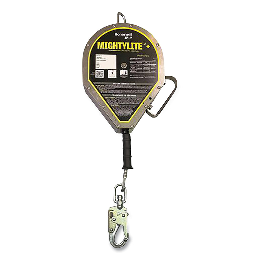 MILLER by PIP MML-OSS1-01/50FT MightyLite+ Self-Retracting Lifeline, 50 ft, Stainless Steel Cable, Swivel Snap Hook