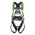 MILLER by PIP ACA-QC-BDP/UGN AirCore Full-Body Harness, Back and Hip D-Rings, Polyester, Green, L/XL