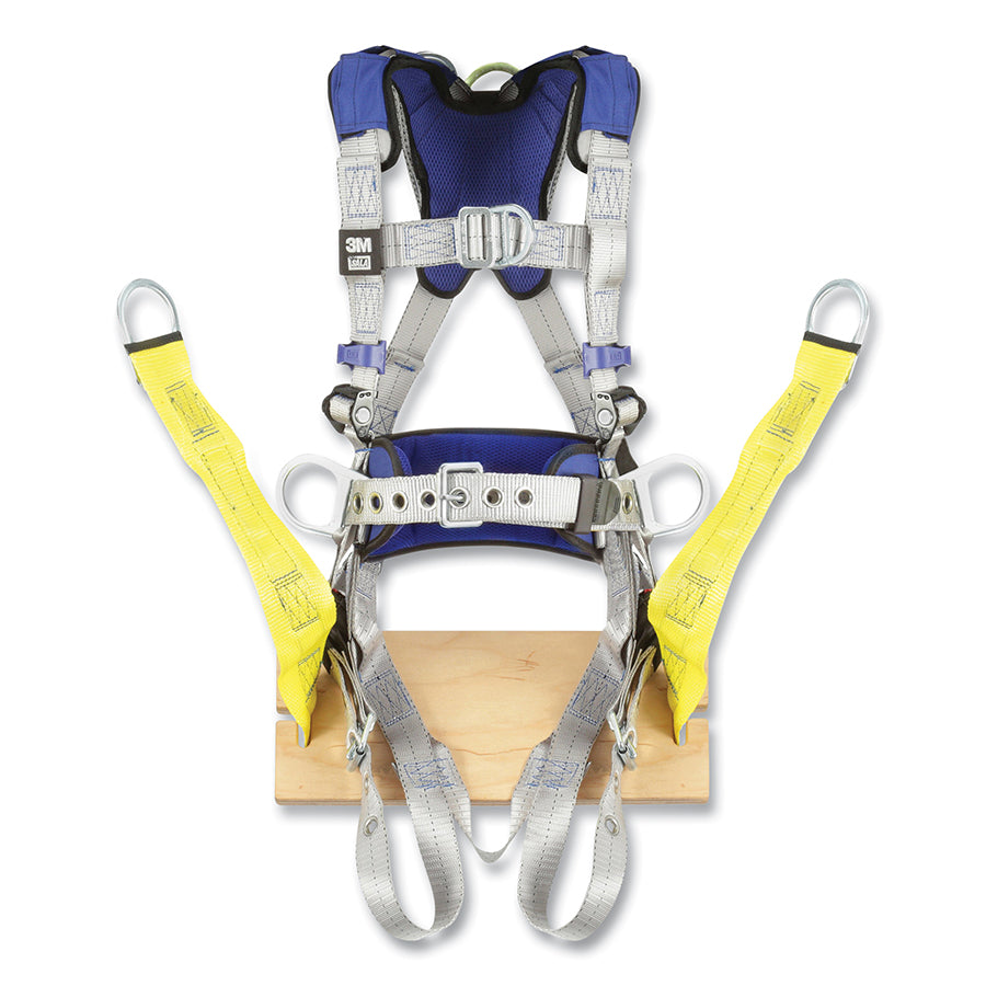 DBI-SALA 1401146 ExoFit X100 Comfort Construction Climbing/Positioning Safety Harness, Back/Front/Hip D-Rings, Medium, Pass-Thru/Tongue