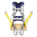 DBI-SALA 1401147 ExoFit X100 Comfort Construction Climbing/Positioning Safety Harness, Back/Front/Hip D-Rings, Large, Pass-Thru/Tongue
