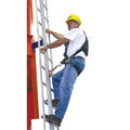 MILLER by PIP GG0040 GlideLoc® Ladder Safety System Kit, 40 ft Rail, Gated Top/Bottom End-Stops, 7 Ladder Brackets