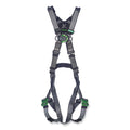 MSA 10195044 V-FIT Full-Body Harness, Back/Chest D-Rings, Super XL, QC Chest/Leg Strap Buckles, No Padding